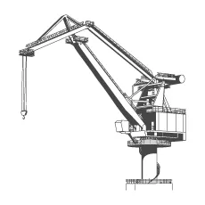 Level Luffing Crane